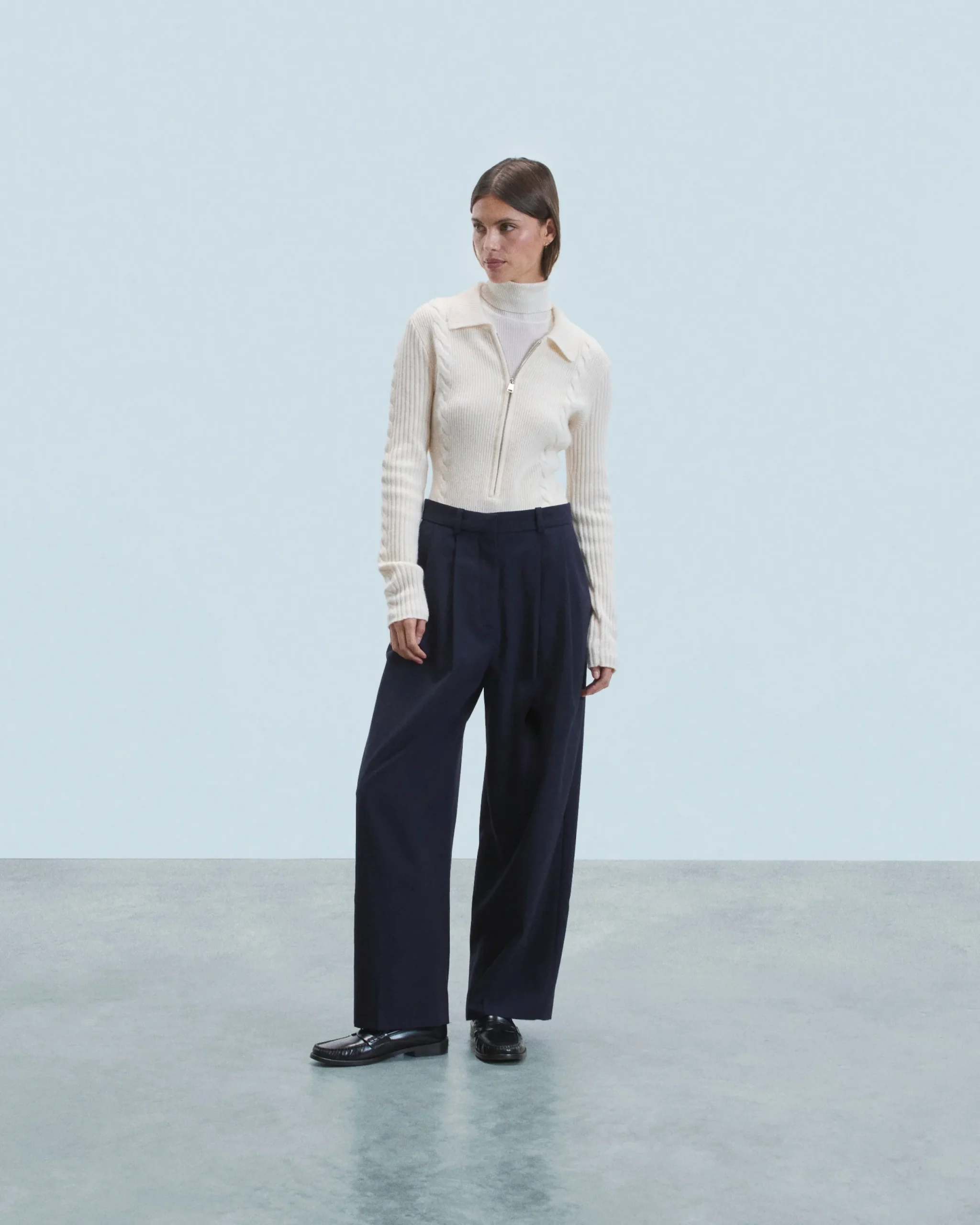 FROM FUTURE Body Manches Longues Ecru Flash Sale