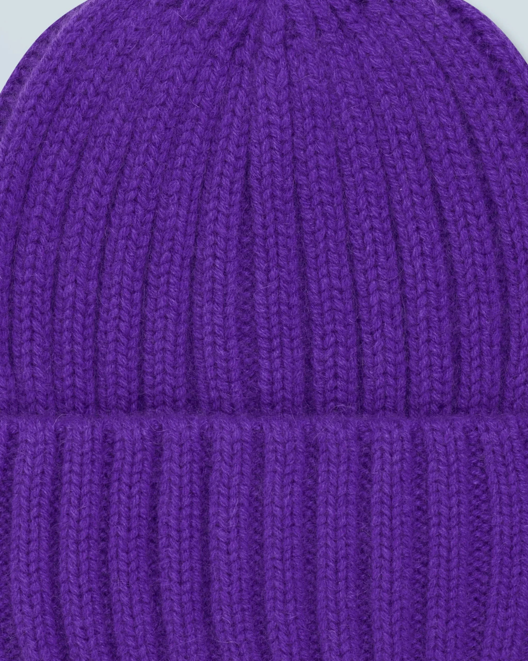 FROM FUTURE Bonnet à Revers à Cotes PopPurple Outlet