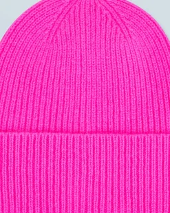 FROM FUTURE Bonnet à Revers à Petites Cotes UtopicPink Sale