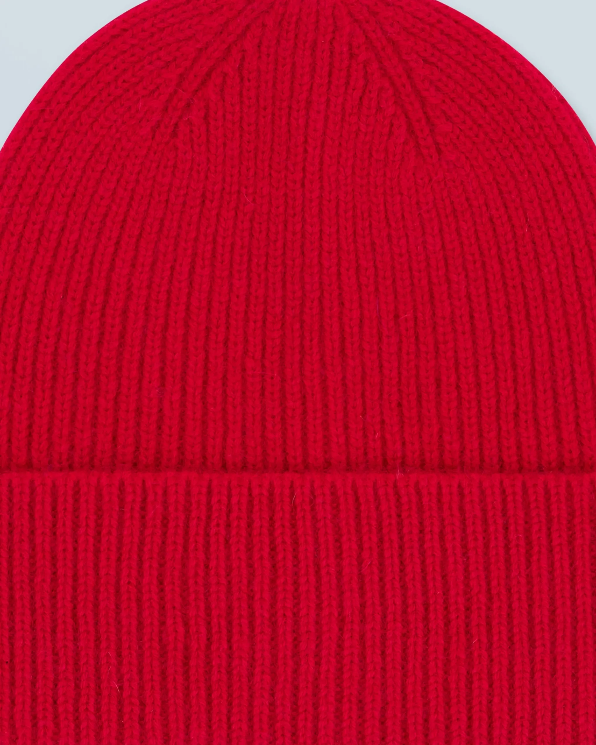 FROM FUTURE Bonnet à Revers à Petites Cotes DarkRed Store