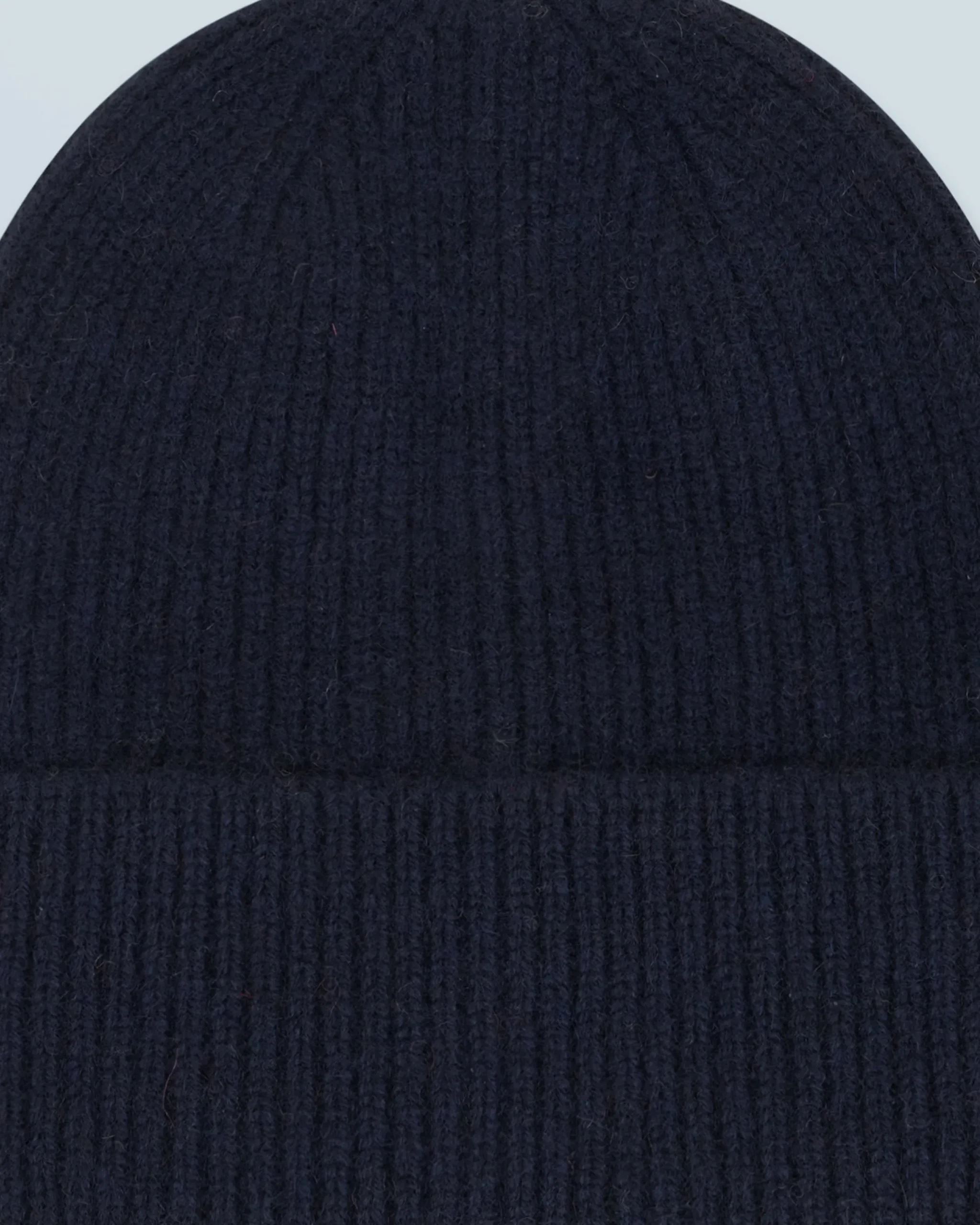 FROM FUTURE Bonnet à Revers à Petites Cotes Navy Best Sale