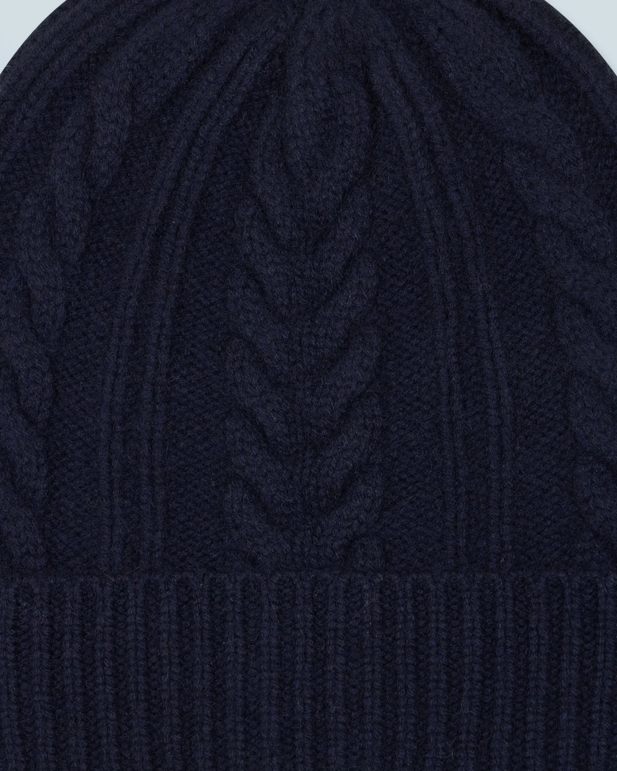 FROM FUTURE Bonnet à Revers à Torsades Navy Store