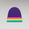 FROM FUTURE Bonnet à Revers Bandes Multicolore WinterPurple Cheap
