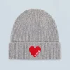 FROM FUTURE Bonnet à Revers Coeur GrisChinéFoncé Store