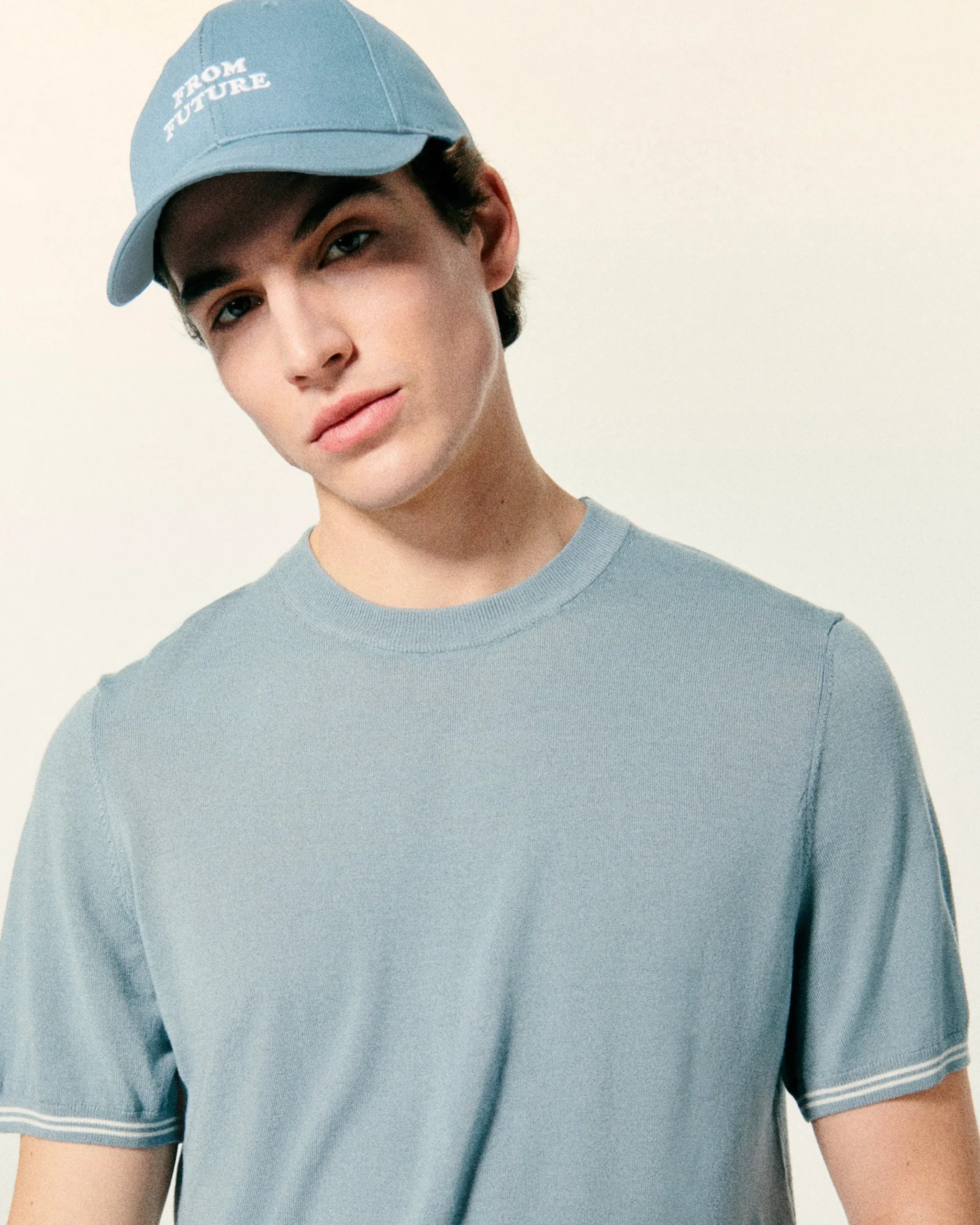 FROM FUTURE Casquette à Visière Courbée GreyBlue Flash Sale
