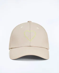 FROM FUTURE Casquette à Visière Courbée Coeur Sable Cheap