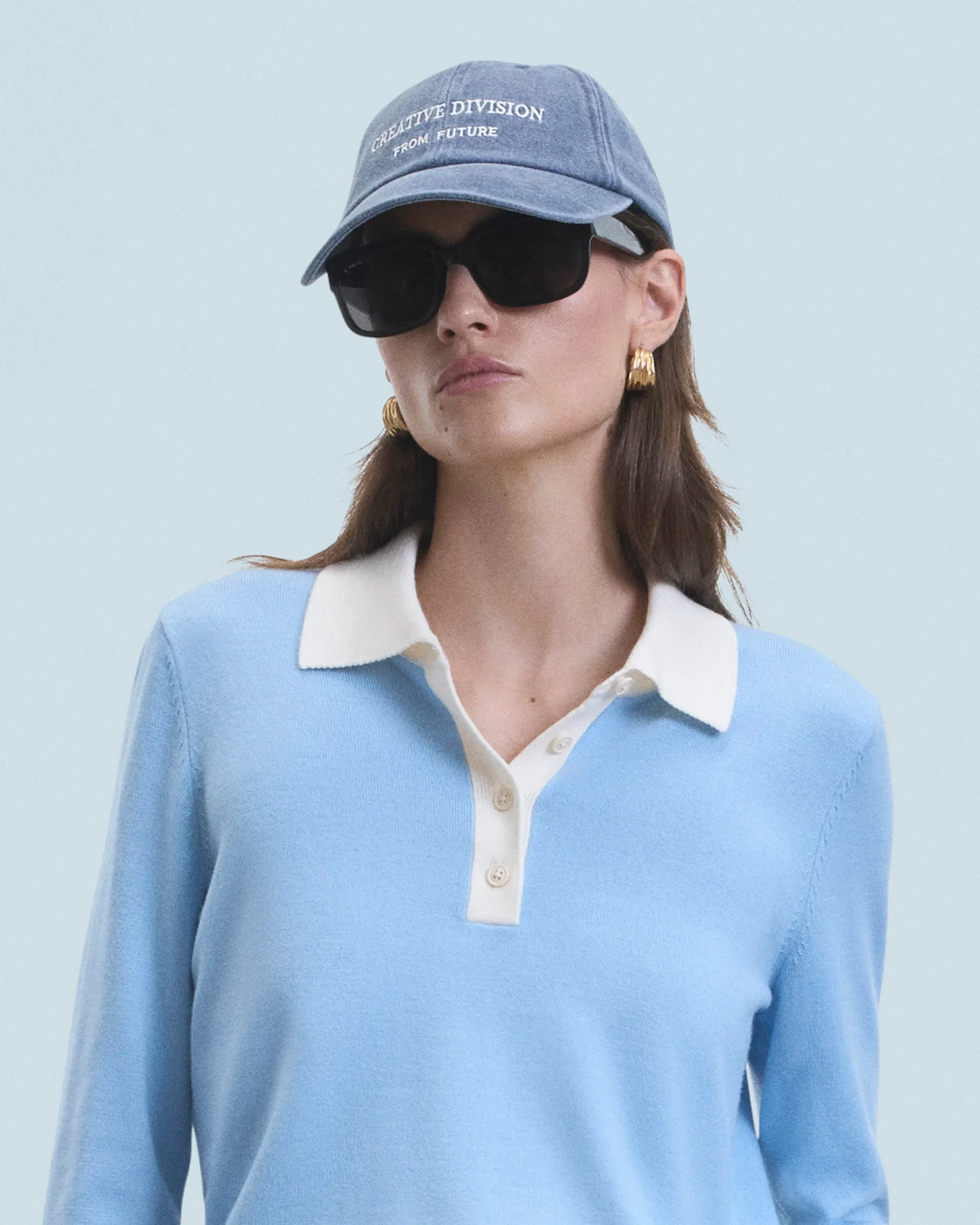 FROM FUTURE Casquette à Visière Courbée Creative Division WashedGreyBlue Shop