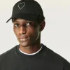 FROM FUTURE Casquette à Visière Courbée Coeur Noir Best Sale