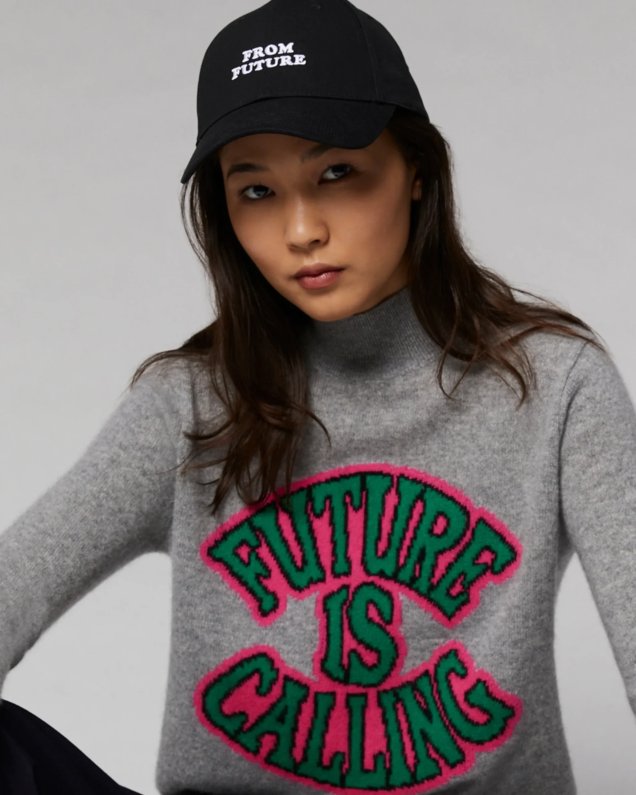 FROM FUTURE Casquette à Visière Courbée Logo Noir Store