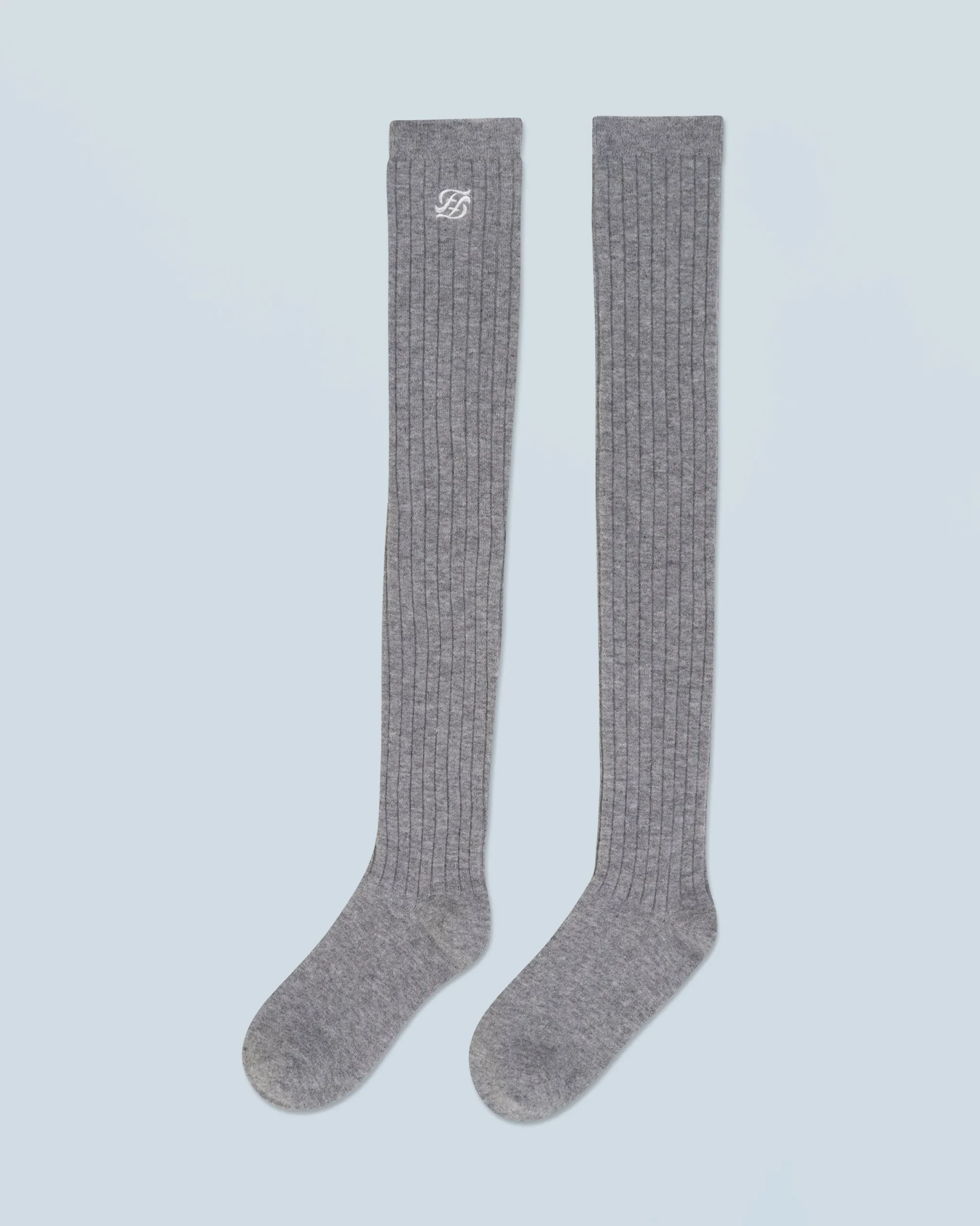 FROM FUTURE Chaussettes Hautes GrisChinéFoncé Sale