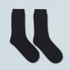 FROM FUTURE Chaussettes Mi-hautes à Cotes Noir Store