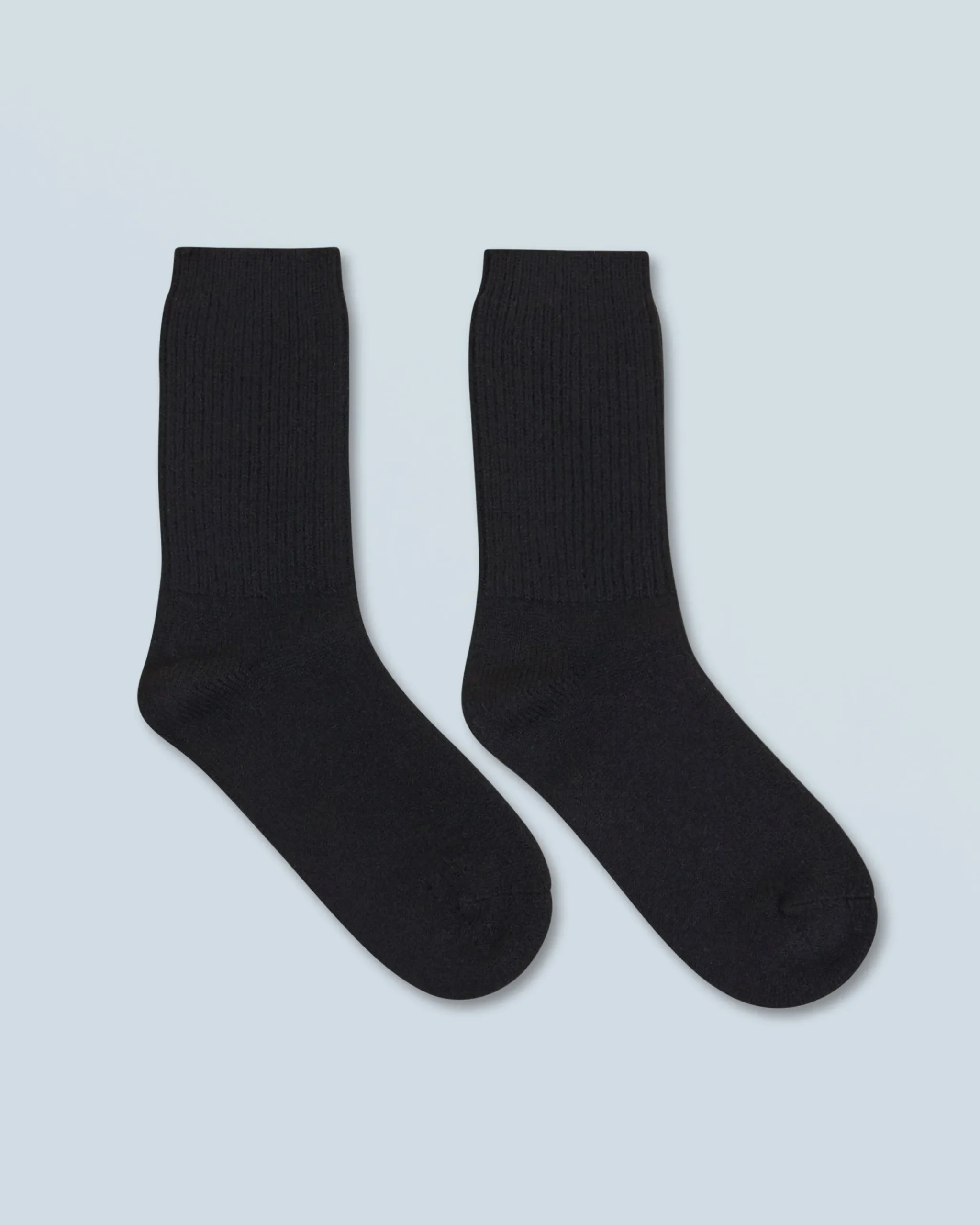 FROM FUTURE Chaussettes Mi-hautes à Cotes Noir Store