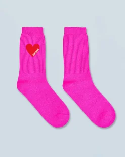 FROM FUTURE Chaussettes Mi-hautes Coeur UtopicPink Flash Sale