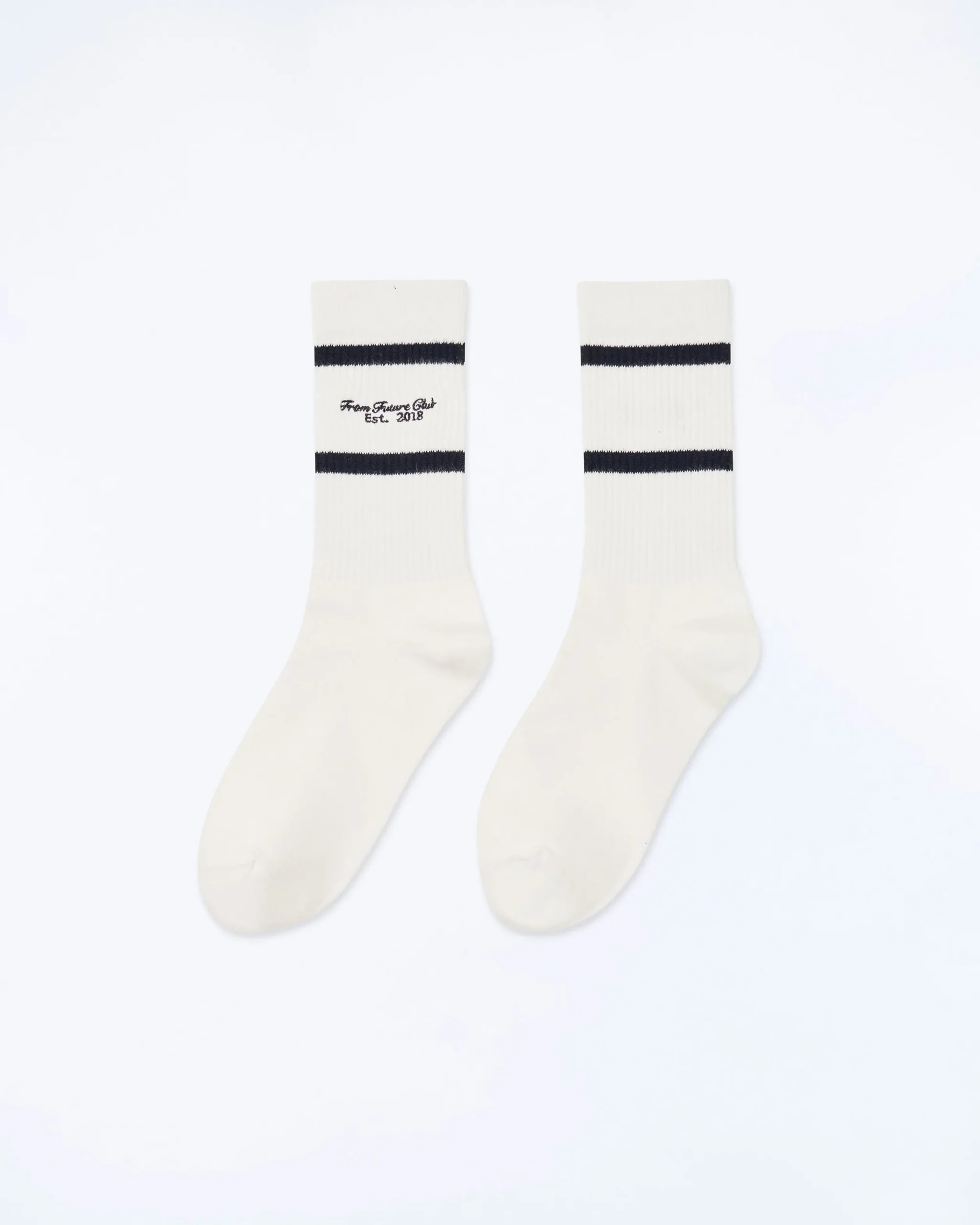 FROM FUTURE Chaussettes Mi-hautes Club Ecru Best Sale
