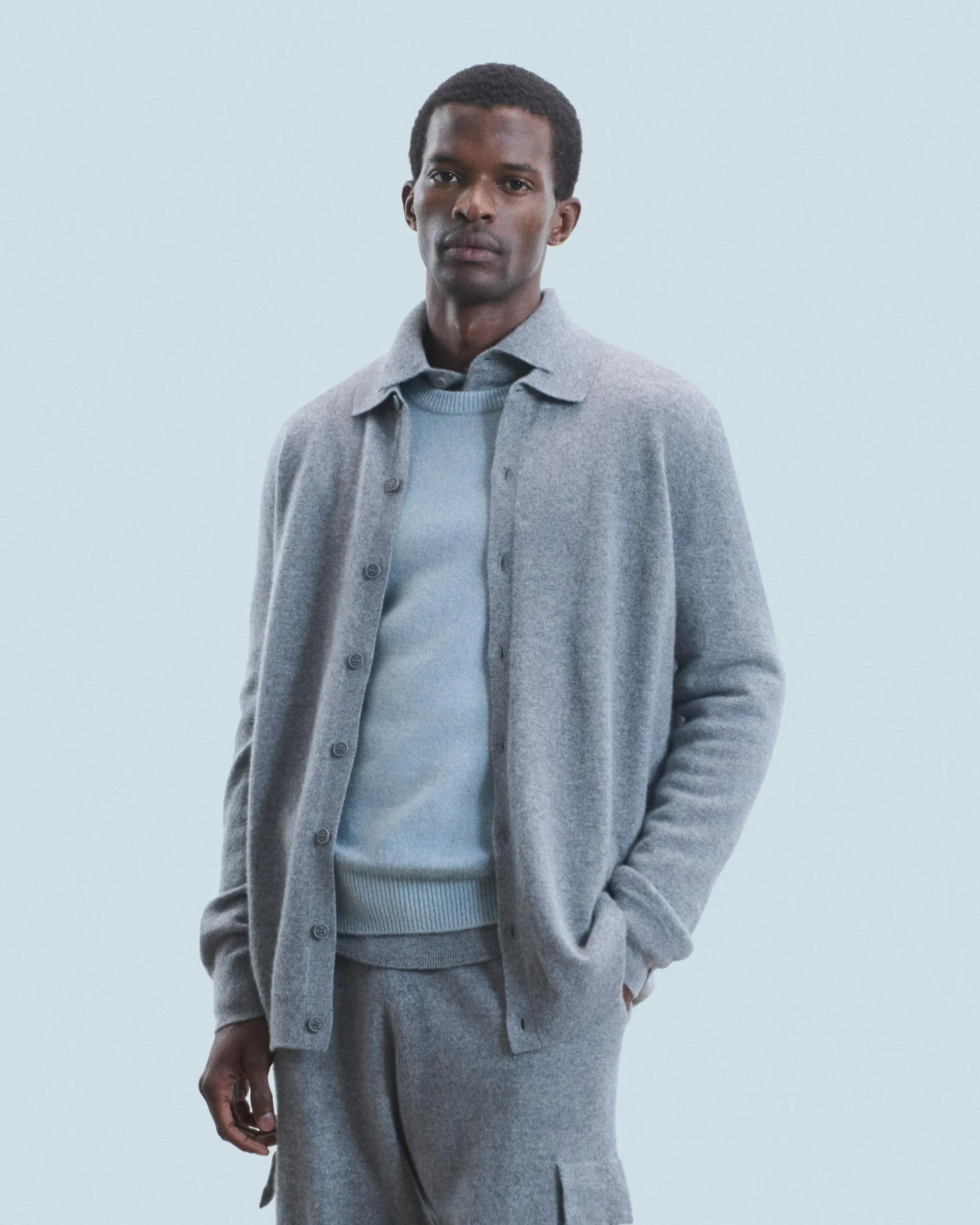 FROM FUTURE Chemise Manches Longues GrisChinéFoncé Shop