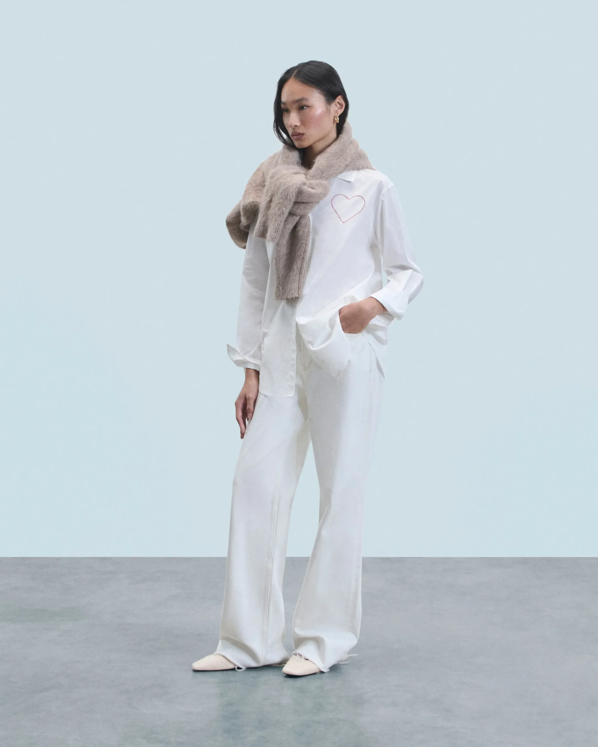 FROM FUTURE Chemise Manches Longues Blanc Store