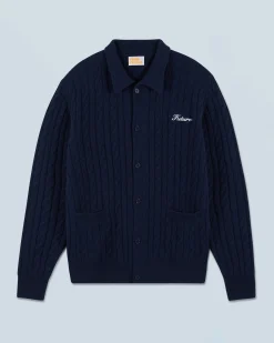 FROM FUTURE Chemise Manches Longues Navy Fashion