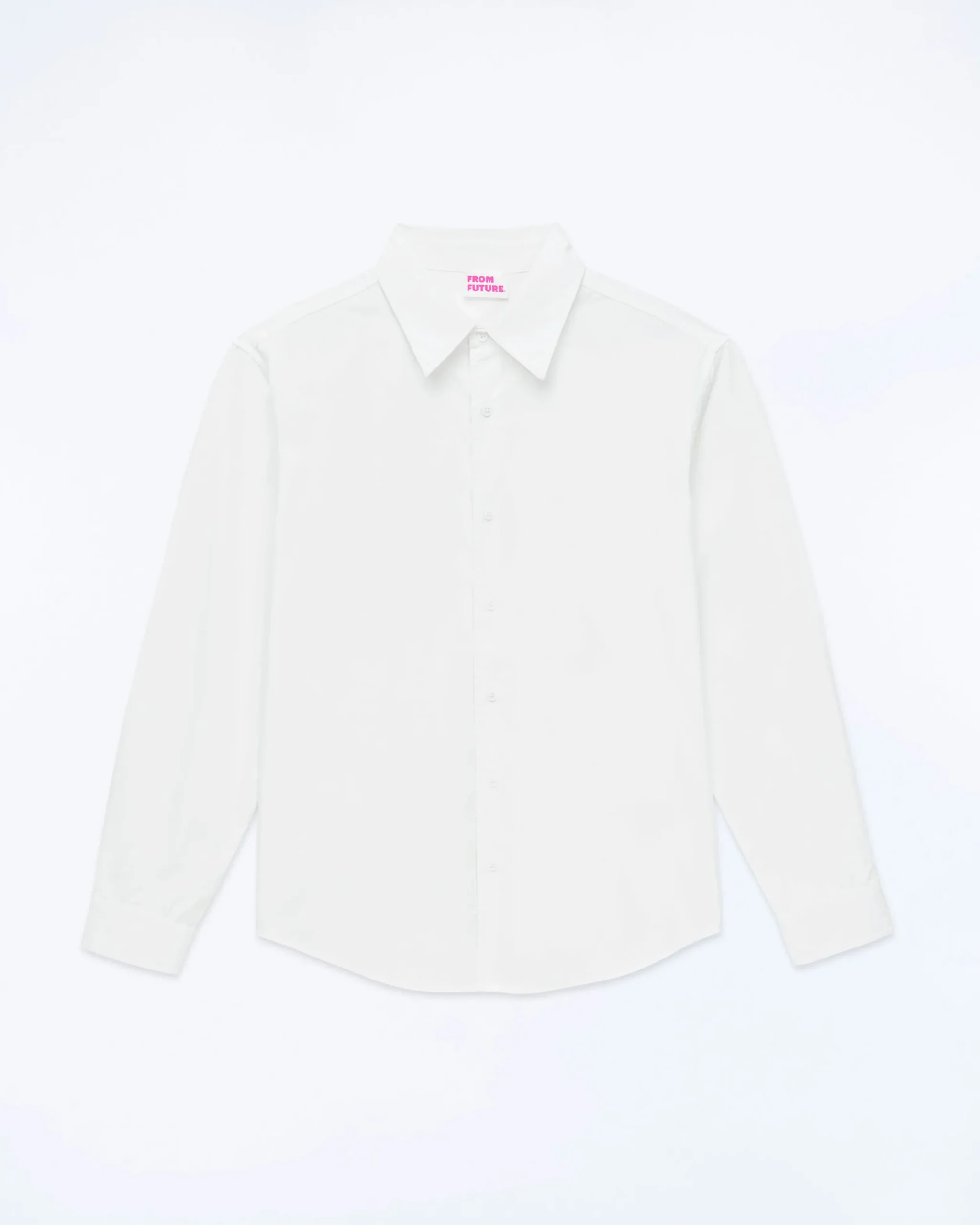 FROM FUTURE Chemise Manches Longues Blanc Best