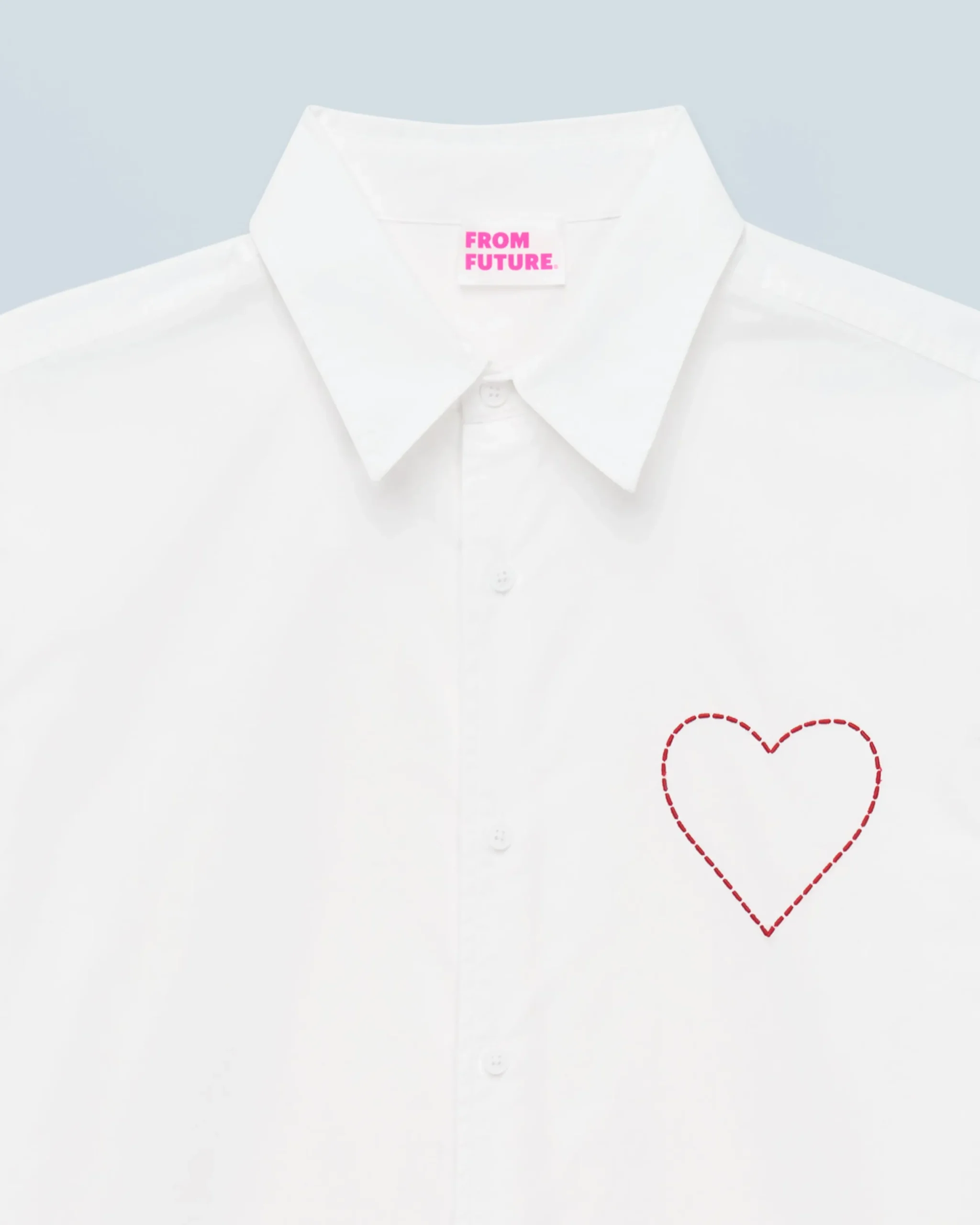 FROM FUTURE Chemise Manches Longues Blanc Store