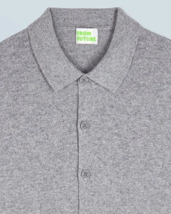 FROM FUTURE Chemise Manches Longues GrisChinéFoncé Shop