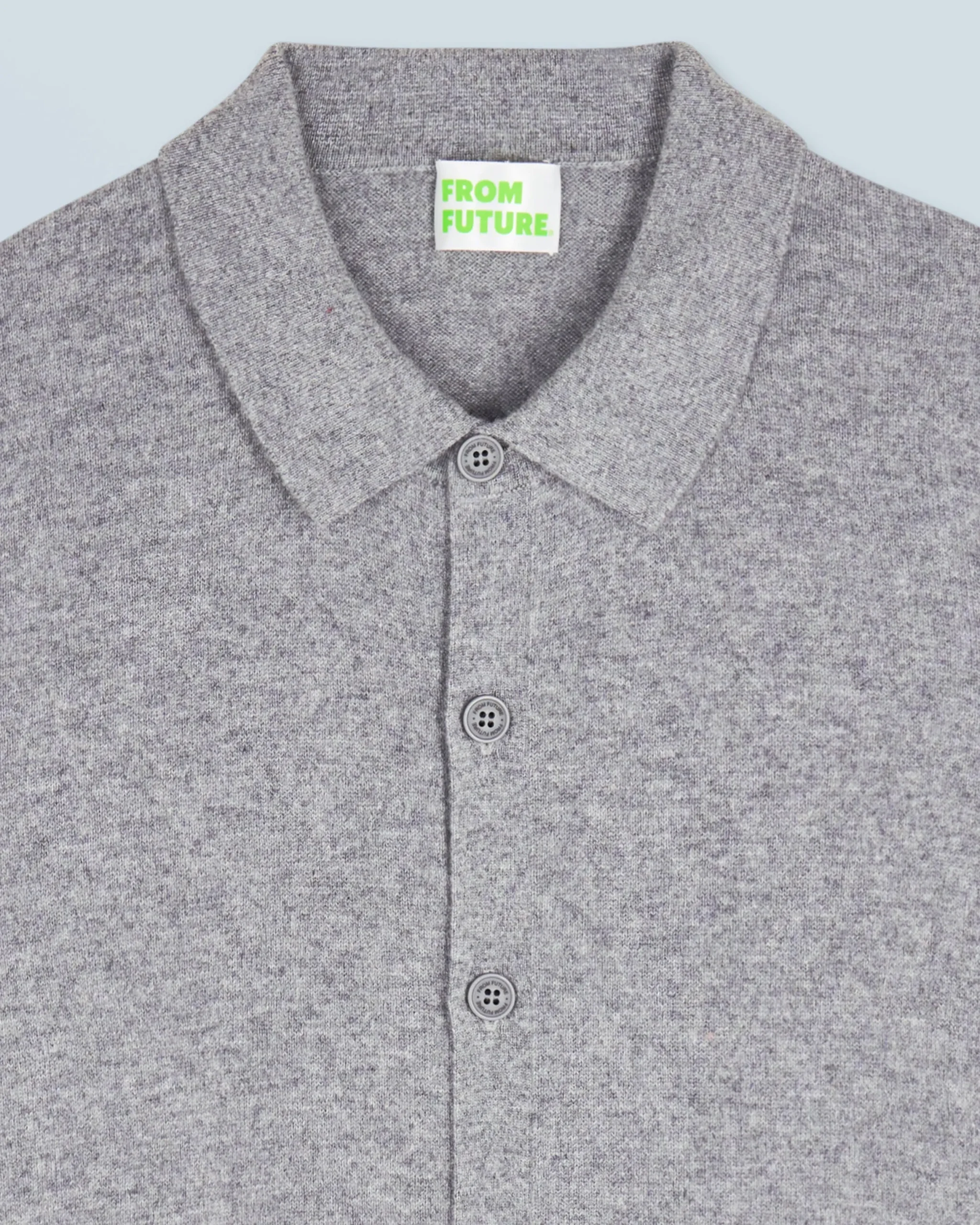 FROM FUTURE Chemise Manches Longues GrisChinéFoncé Shop