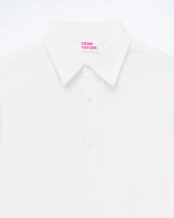 FROM FUTURE Chemise Manches Longues Blanc Best
