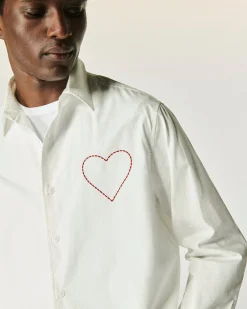FROM FUTURE Chemise Manches Longues Popeline Blanc Discount