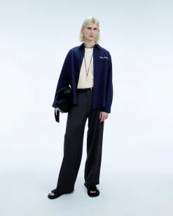 FROM FUTURE Chemise Manches Longues Popeline Navy Online