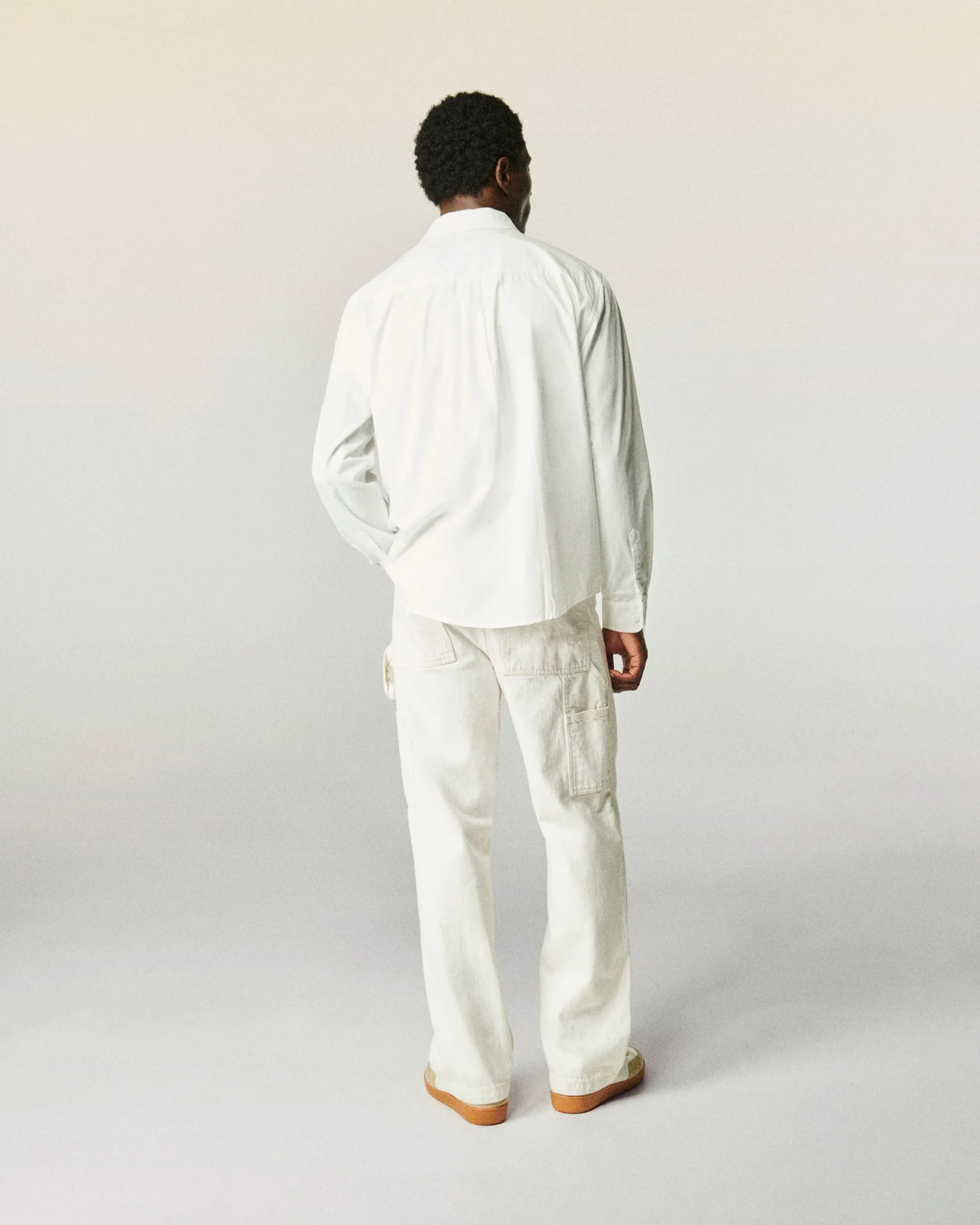 FROM FUTURE Chemise Manches Longues Popeline Blanc Discount