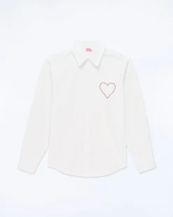 FROM FUTURE Chemise Manches Longues Popeline Blanc Discount