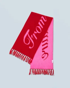 FROM FUTURE Echarpe à Franges DarkRed Flash Sale