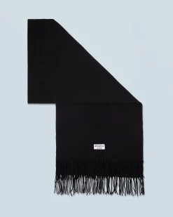 FROM FUTURE Echarpe à Franges Noir Fashion