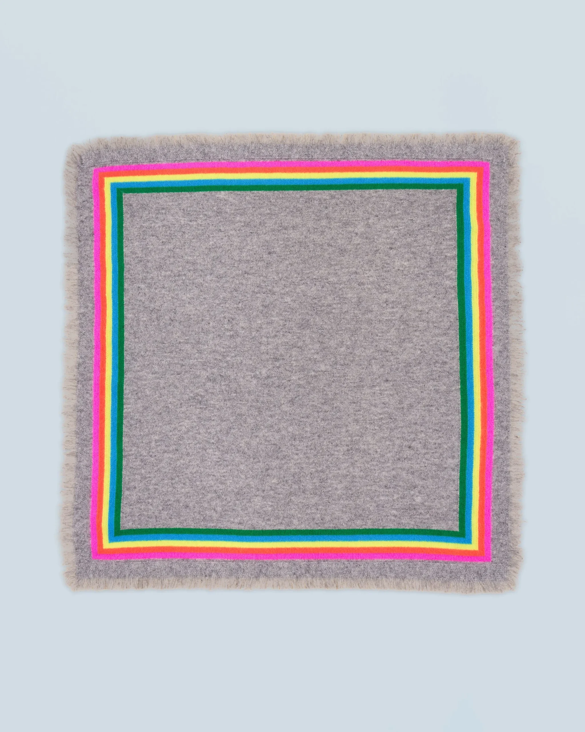 FROM FUTURE Foulard Regular Bande Multicolore GrisChinéFoncé Clearance