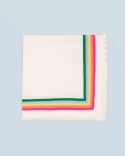 FROM FUTURE Foulard Regular Bande Multicolore Ecru Best