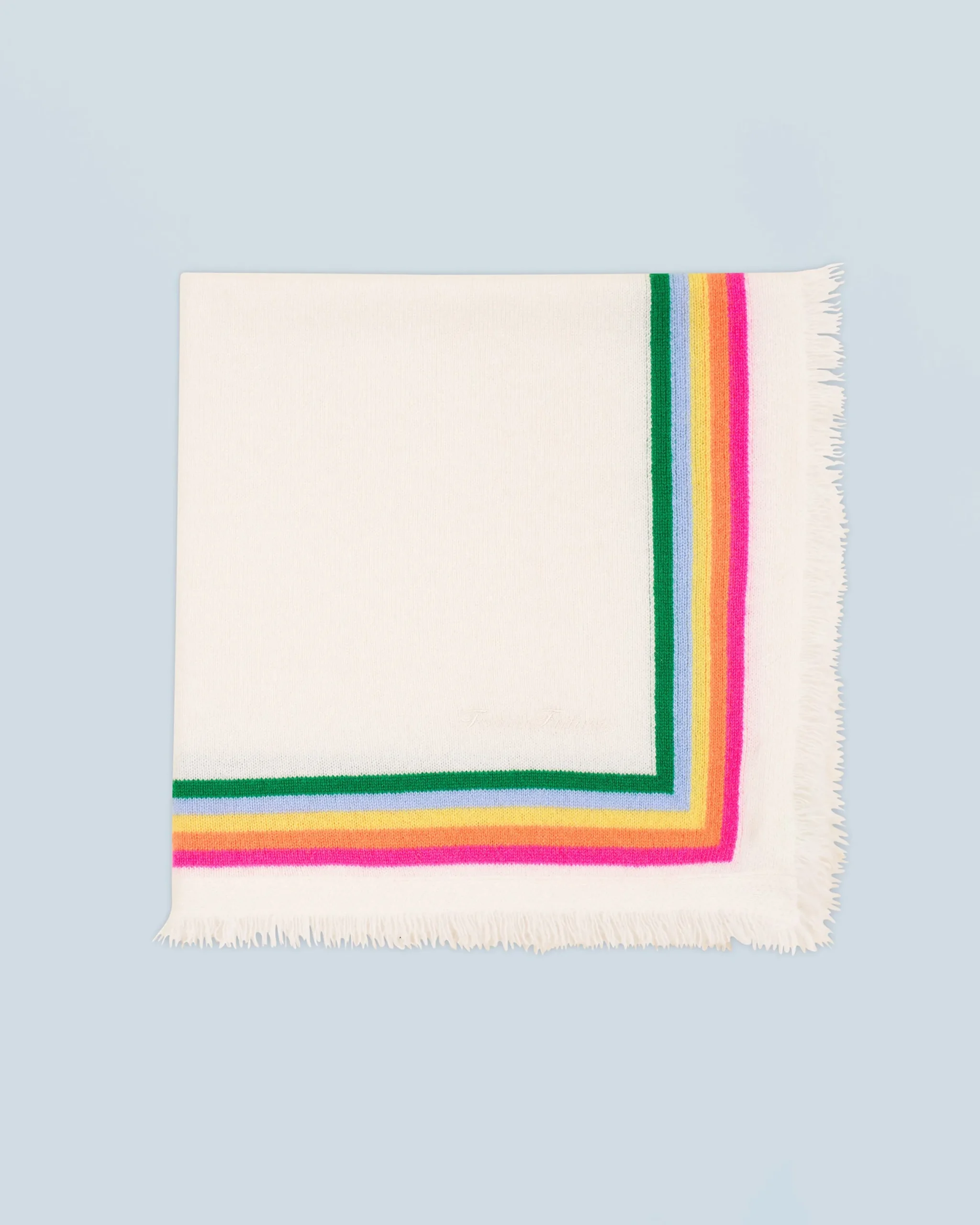 FROM FUTURE Foulard Regular Bande Multicolore Ecru Best
