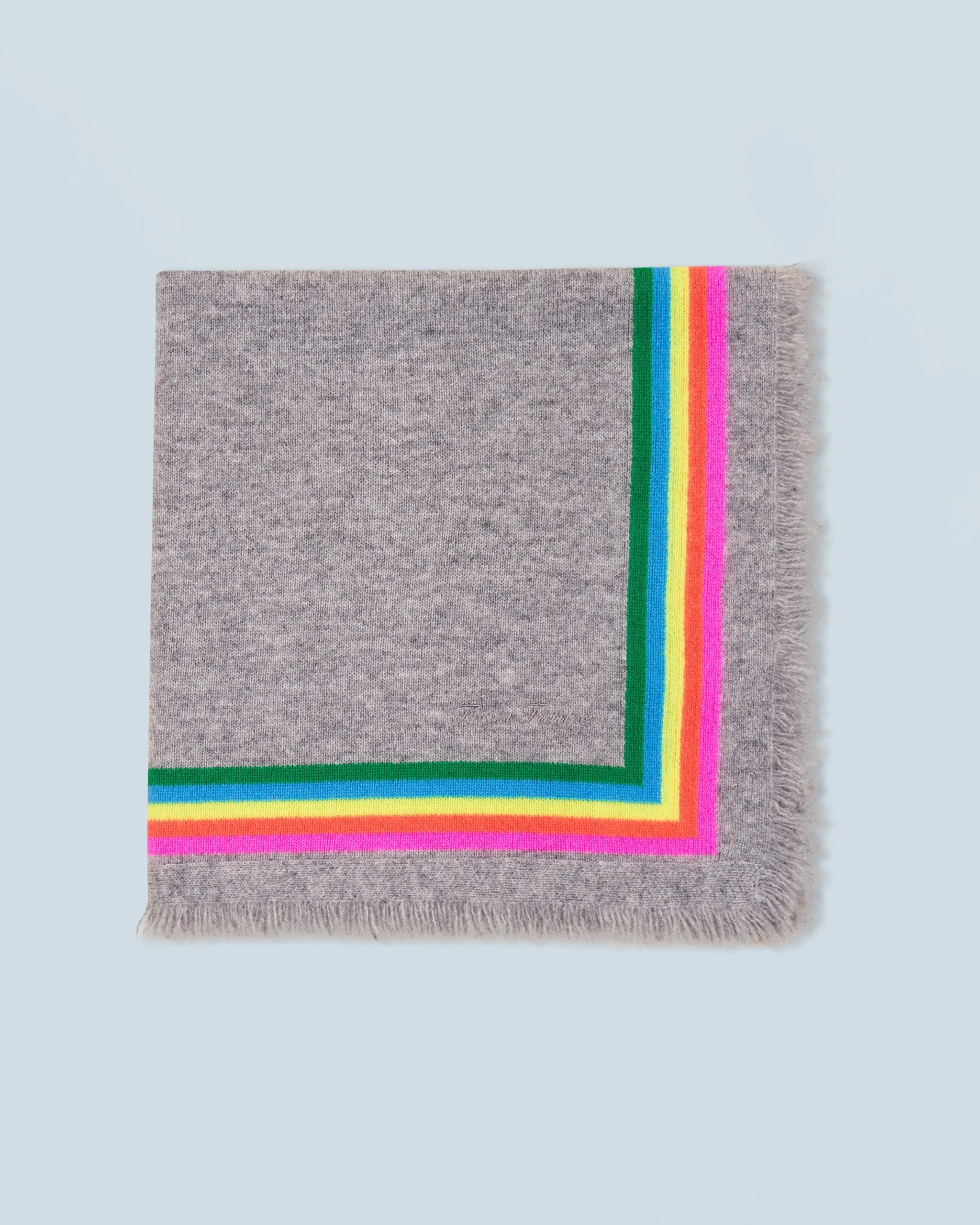 FROM FUTURE Foulard Regular Bande Multicolore GrisChinéFoncé Clearance