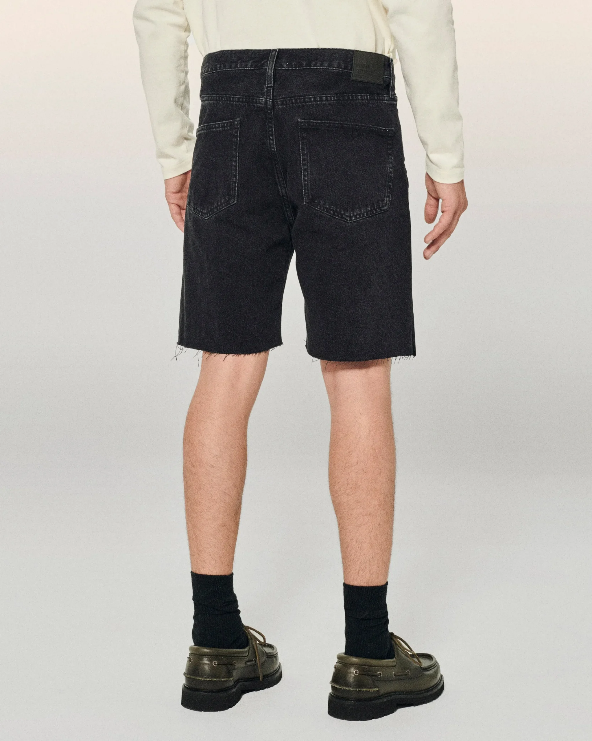 FROM FUTURE JACK Short Jean Noir Fashion