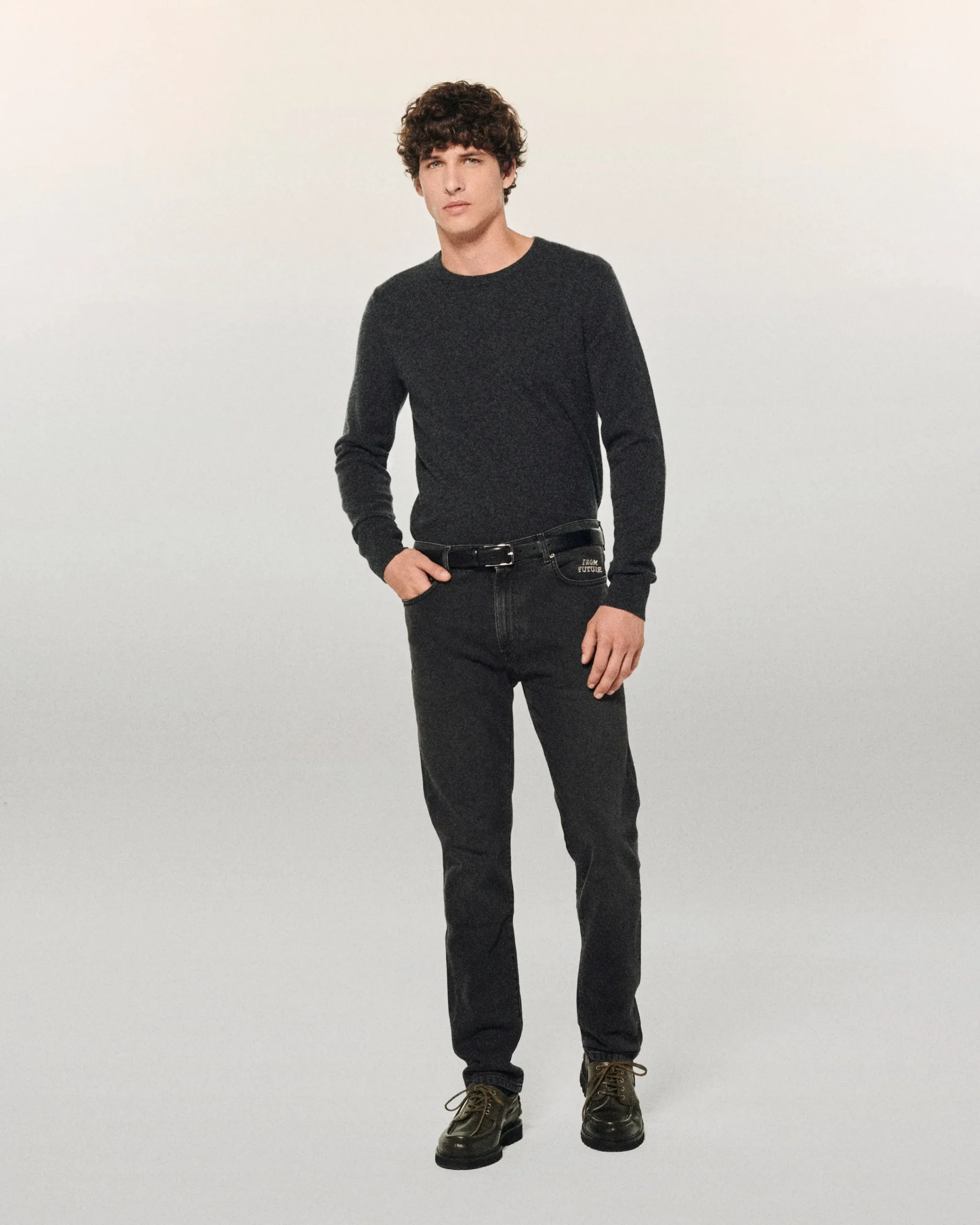 FROM FUTURE JACOB Jean Slim Fit WashedBlack Outlet