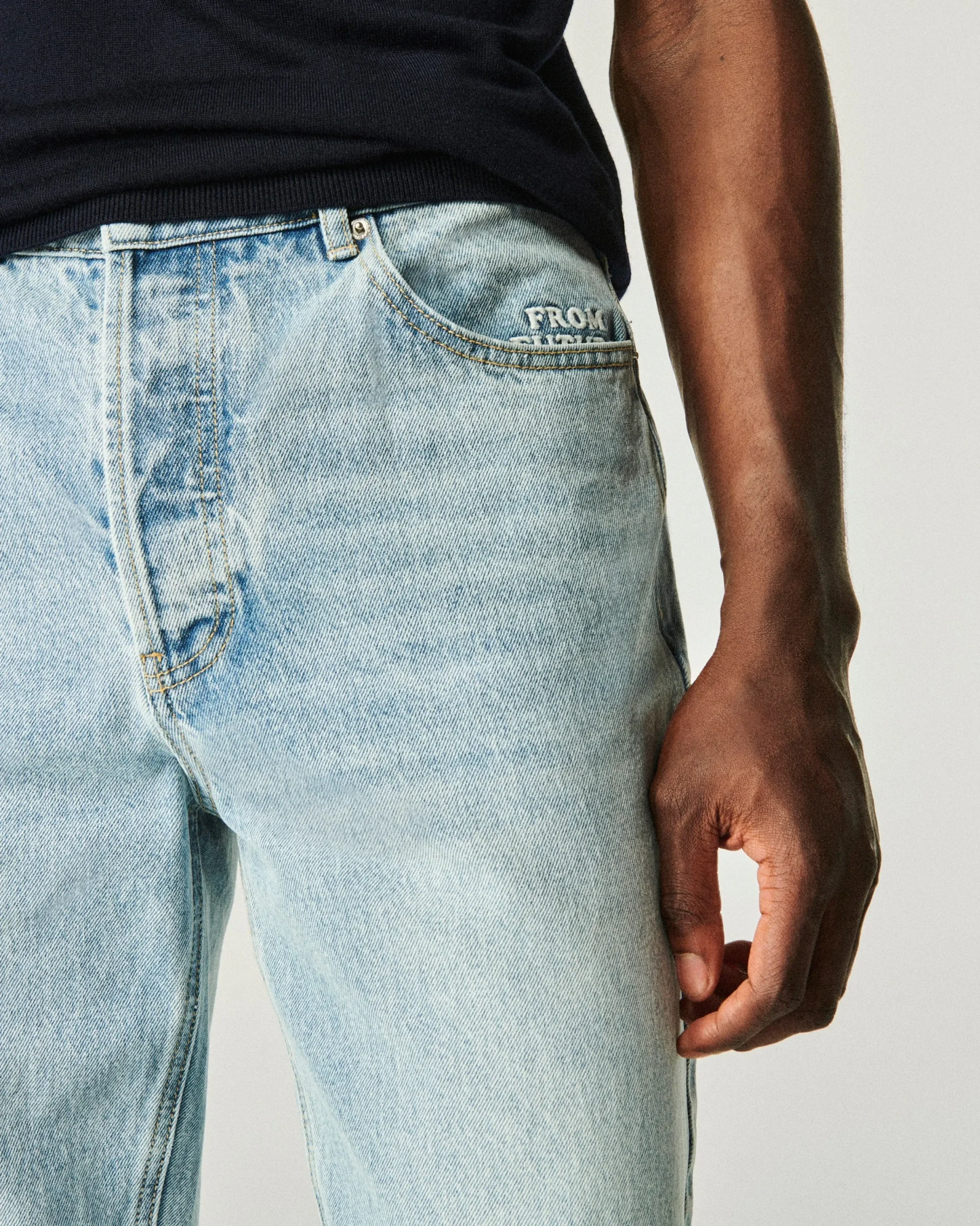 FROM FUTURE Jean Baggy Josh BleuClair Sale