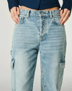 FROM FUTURE Jean Large BleuClair Discount