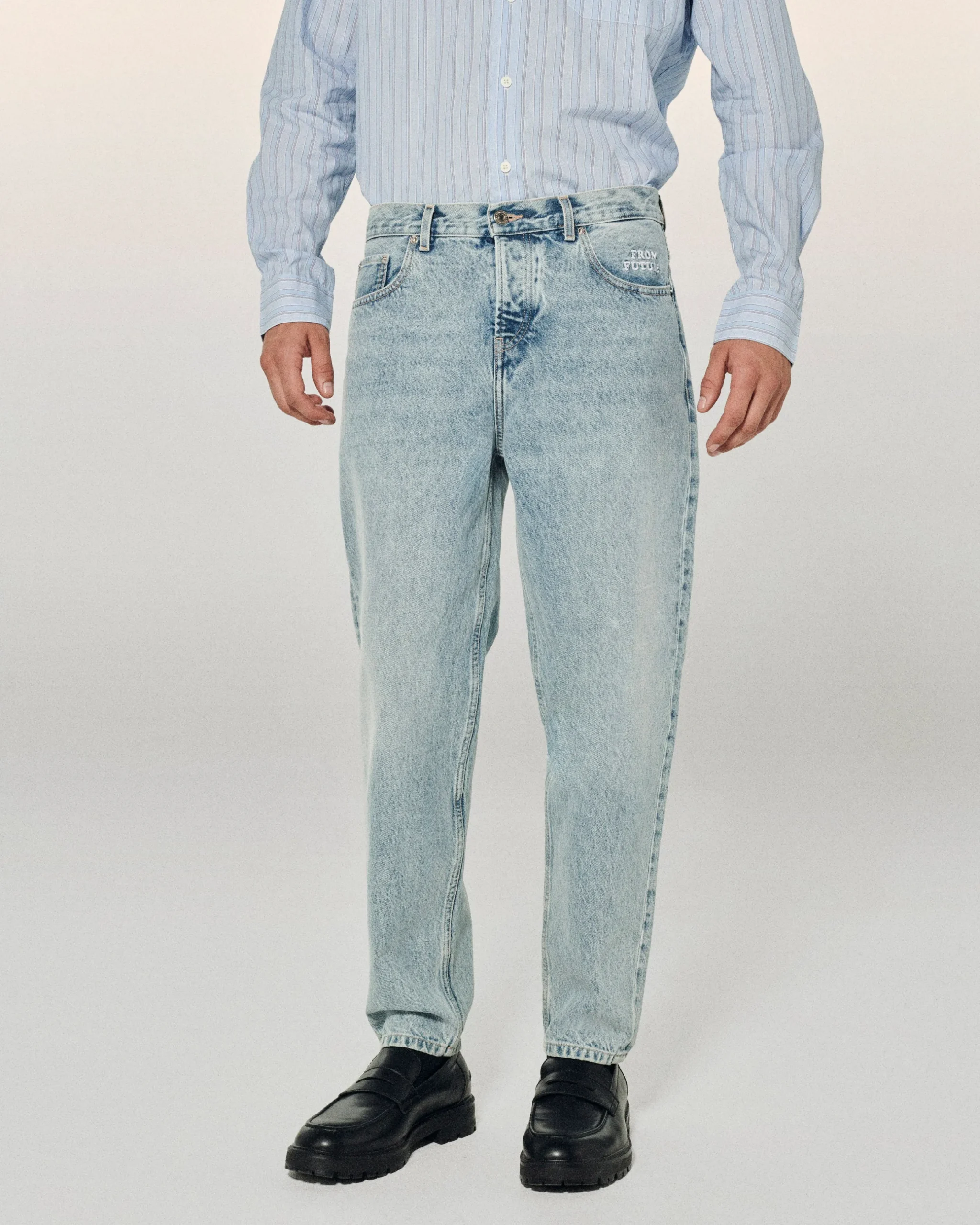 FROM FUTURE Jean Tapered Jackson LightBlue New