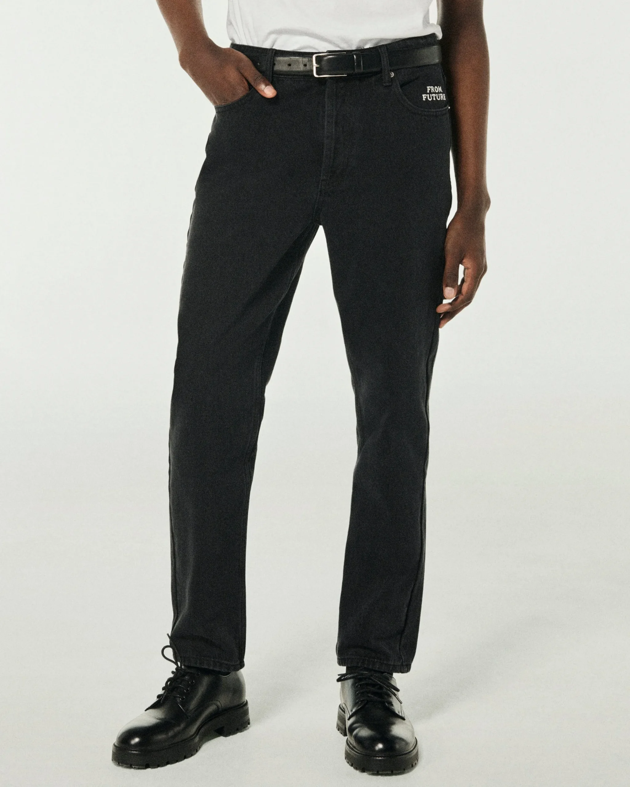 FROM FUTURE Jean Tapered Jackson WashedBlack Best Sale