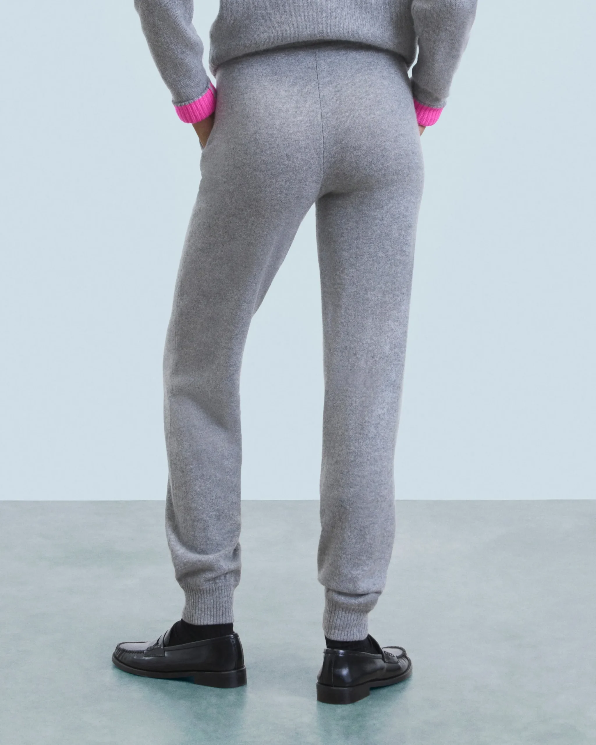 FROM FUTURE Jogging Droit Basique GrisChinéFoncé Best