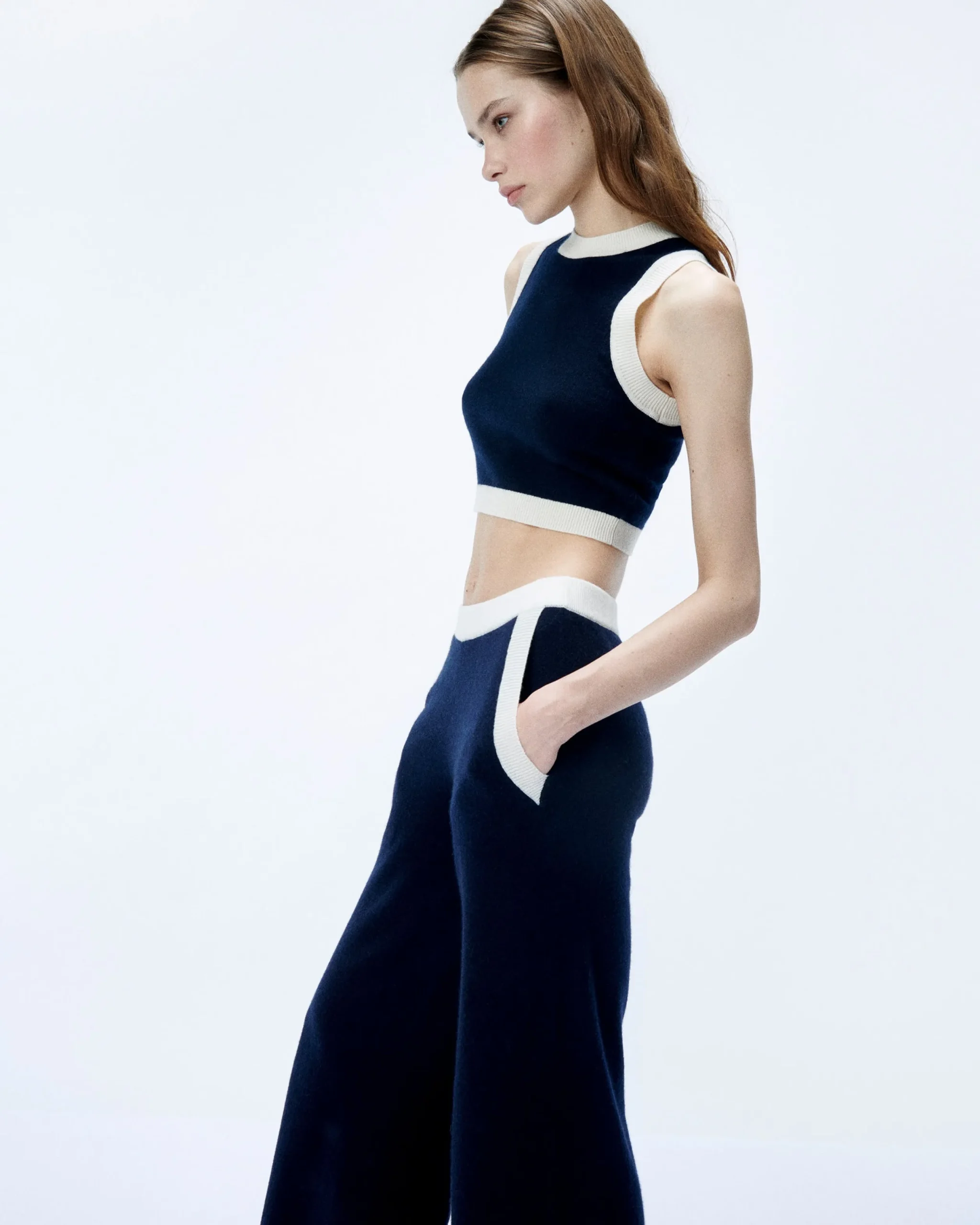 FROM FUTURE Jogging Large Bicolore Navy Sale