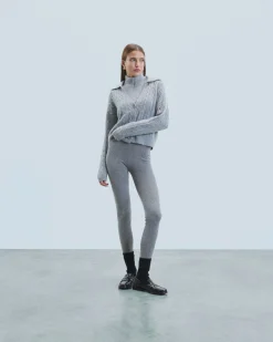 FROM FUTURE Jogging Leggings Seconde Peau GrisChinéFoncé Hot