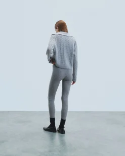 FROM FUTURE Jogging Leggings Seconde Peau GrisChinéFoncé Hot