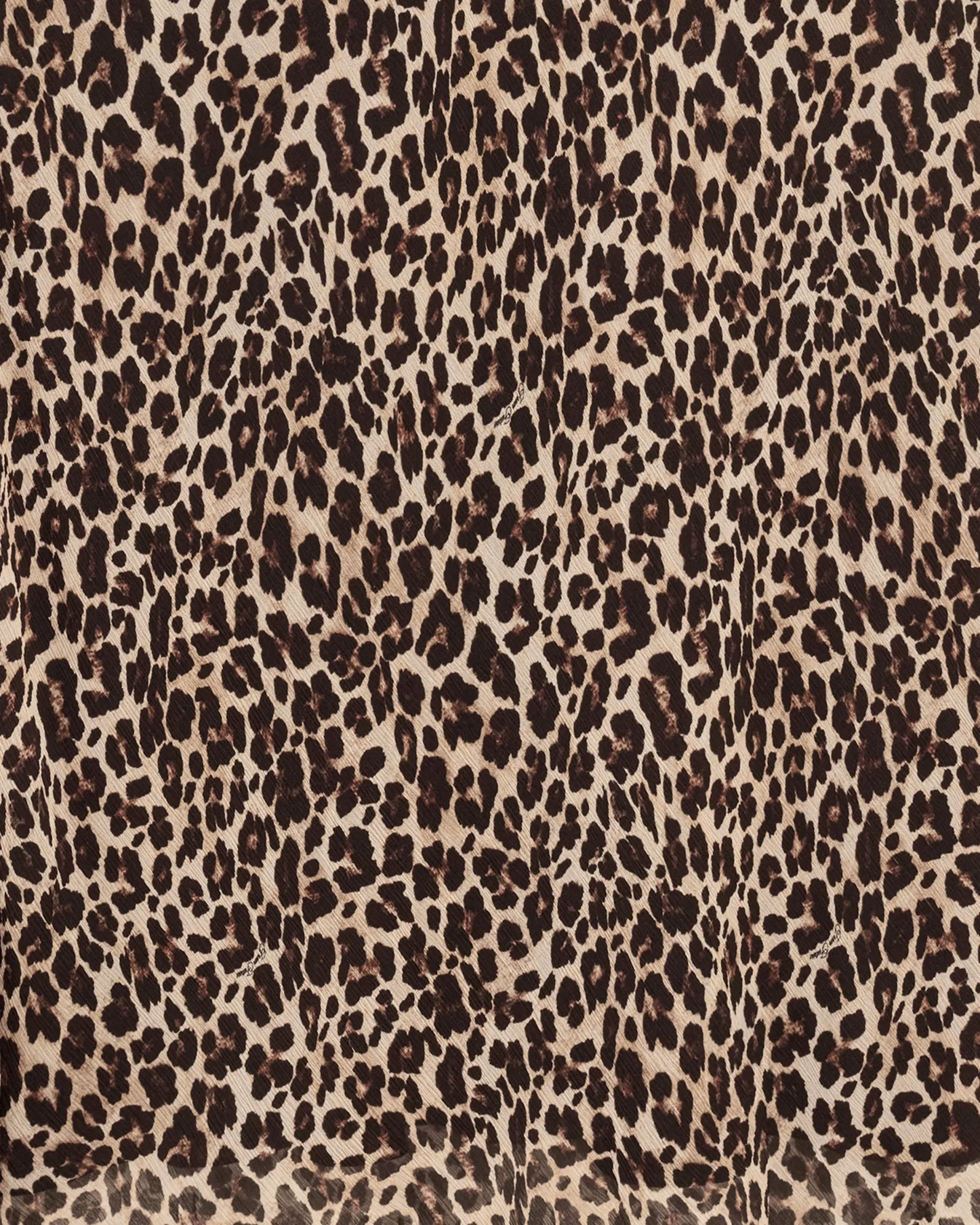 FROM FUTURE Jupe Mi Longue Mousseline WinterLeopard Best