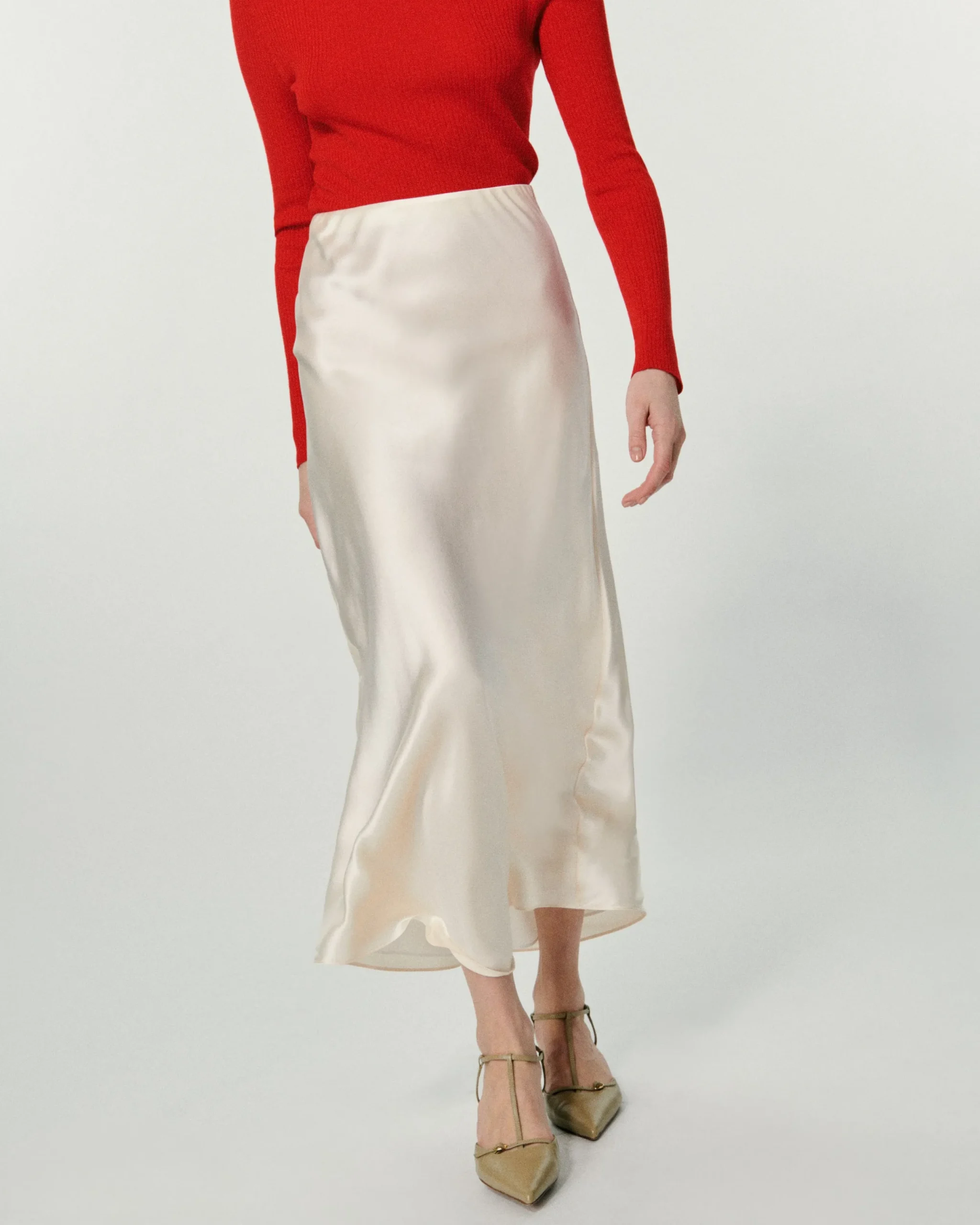 FROM FUTURE Jupe Mi Longue Vicky UtopicGreen Flash Sale