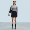 FROM FUTURE Jupe Mini Noir Outlet