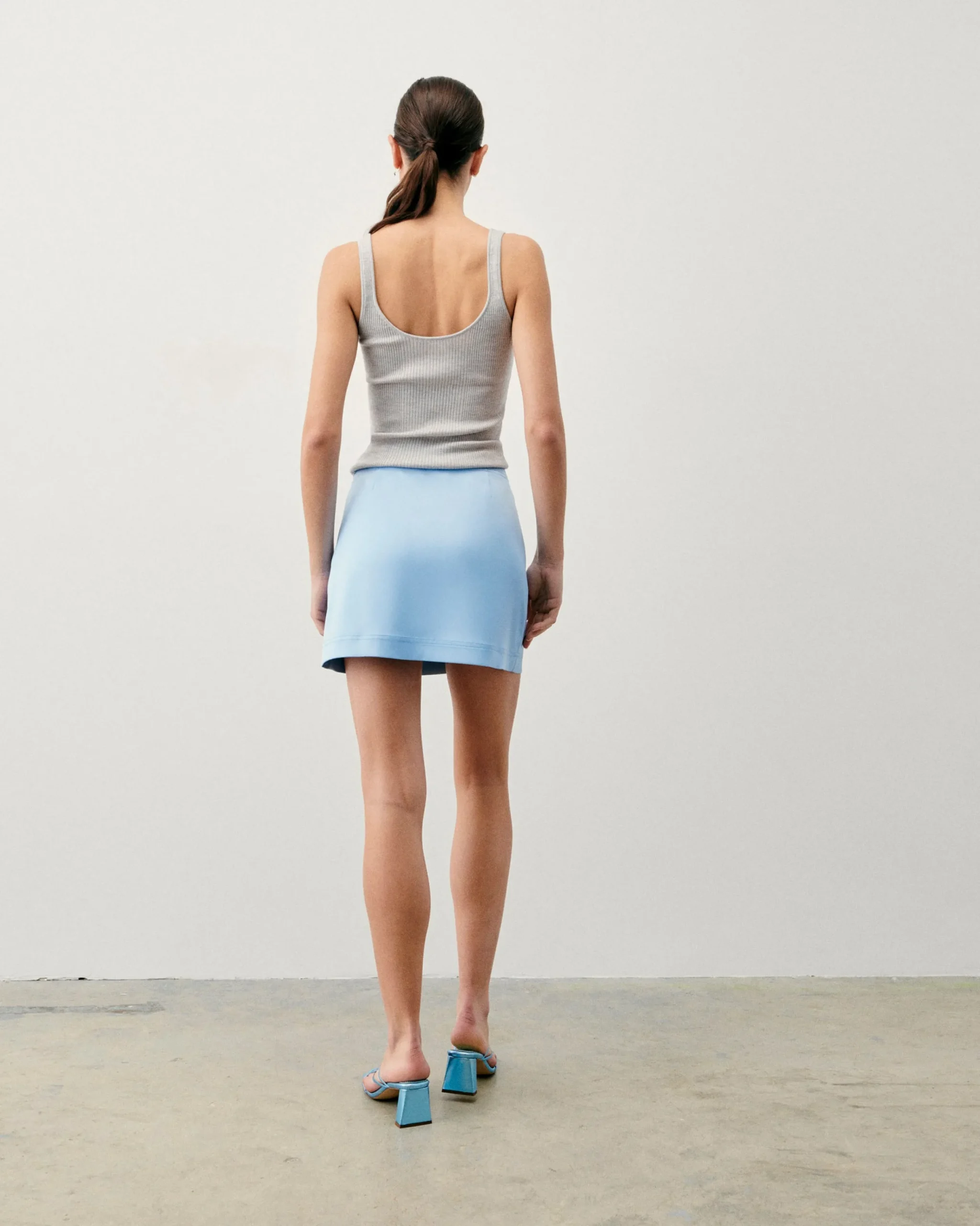 FROM FUTURE Jupe Mini BabyBlue Outlet